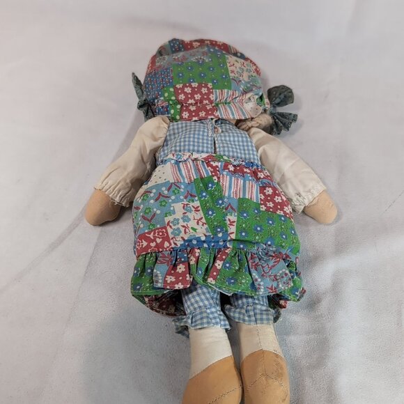 Knickerbocker Holly Hobbie Day 'N Night Eyes Open & Close Blue Dress Vintage Rag - Picture 7 of 11